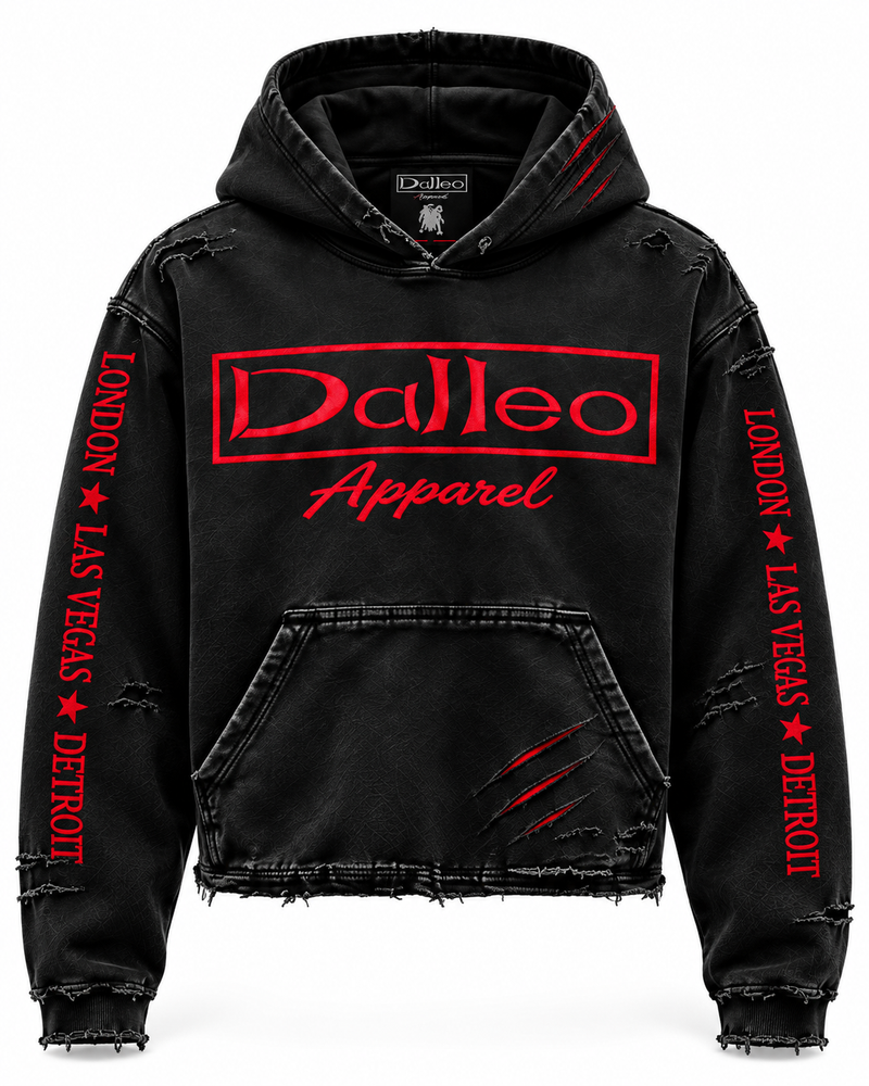 DALLEO BLACKOUT™
Premium French Terry Cotton | Luxury Distressed Streetwear