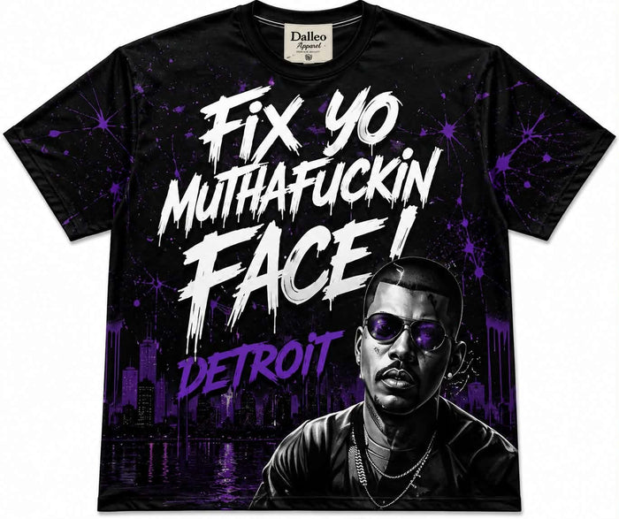 Detroit Streetwear Fix Yo MuthaFuckin Face Premium T Shirt