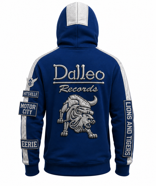 Dalleo Records Hitsville 313 Premium Blue Sweatsuit | Detroit Apparel